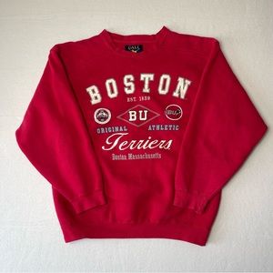 VTG Galt Crew Boston College Sweatshirt Size Medium Red Heavyweight College NCAA
